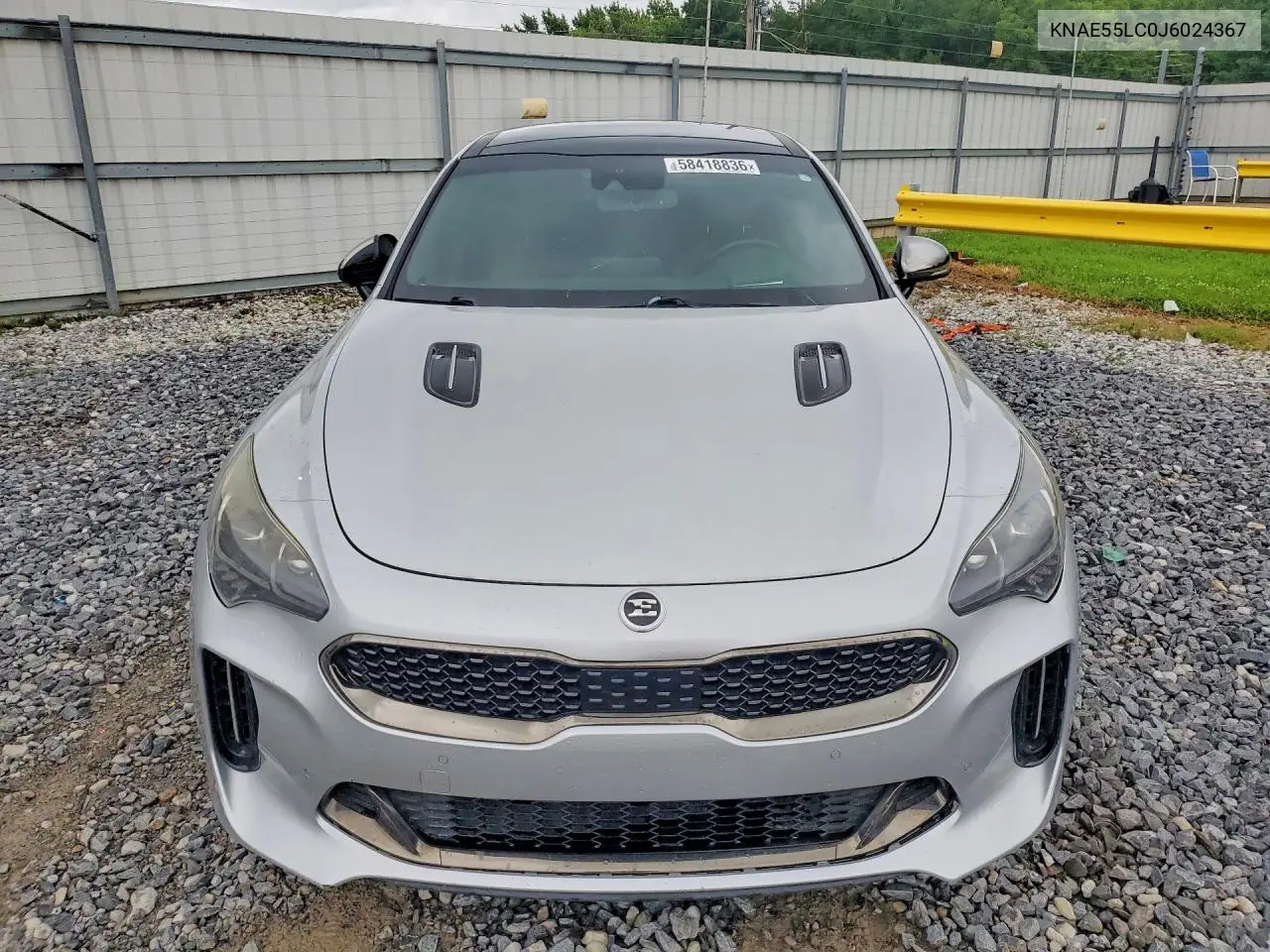 2018 Kia Stinger Gt2 VIN: KNAE55LC0J6024367 Lot: 58418836
