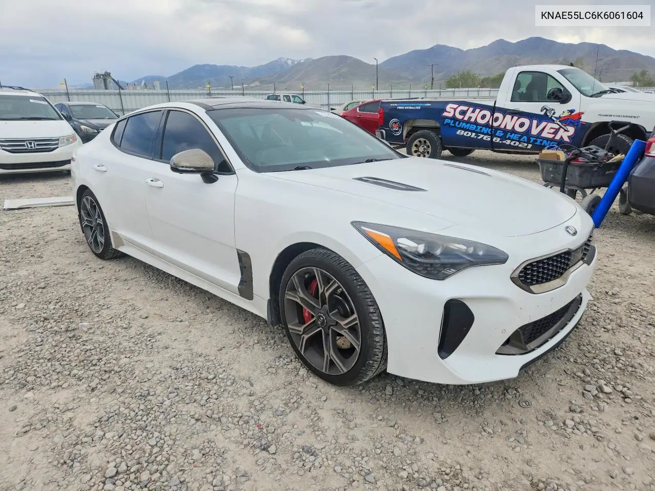 2019 Kia Stinger Gt2 VIN: KNAE55LC6K6061604 Lot: 51853246
