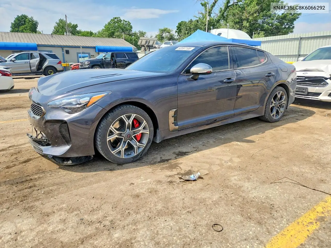 2019 Kia Stinger Gt VIN: KNAE35LC8K6066292 Lot: 53597106