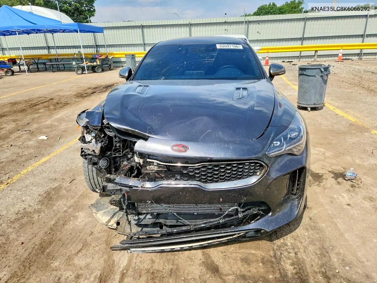 2019 Kia Stinger Gt VIN: KNAE35LC8K6066292 Lot: 53597106