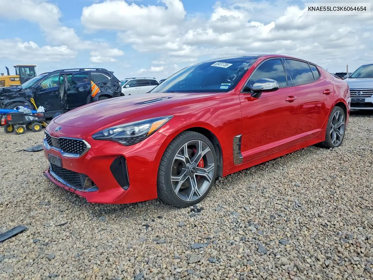 2019 Kia Stinger Gt2 VIN: KNAE55LC3K6064654 Lot: 55451736