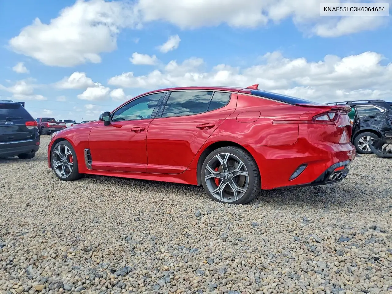 2019 Kia Stinger Gt2 VIN: KNAE55LC3K6064654 Lot: 55451736