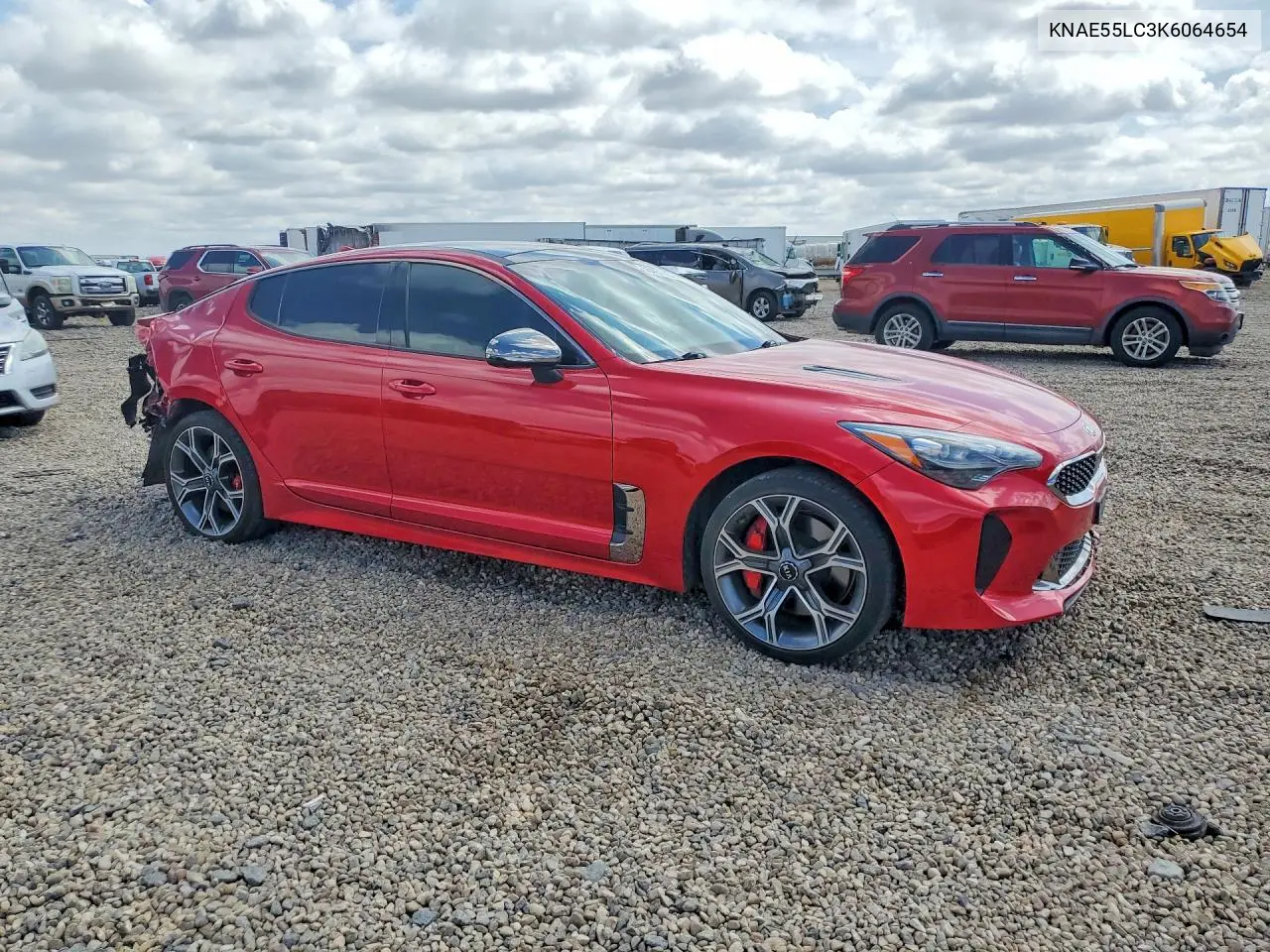 2019 Kia Stinger Gt2 VIN: KNAE55LC3K6064654 Lot: 55451736