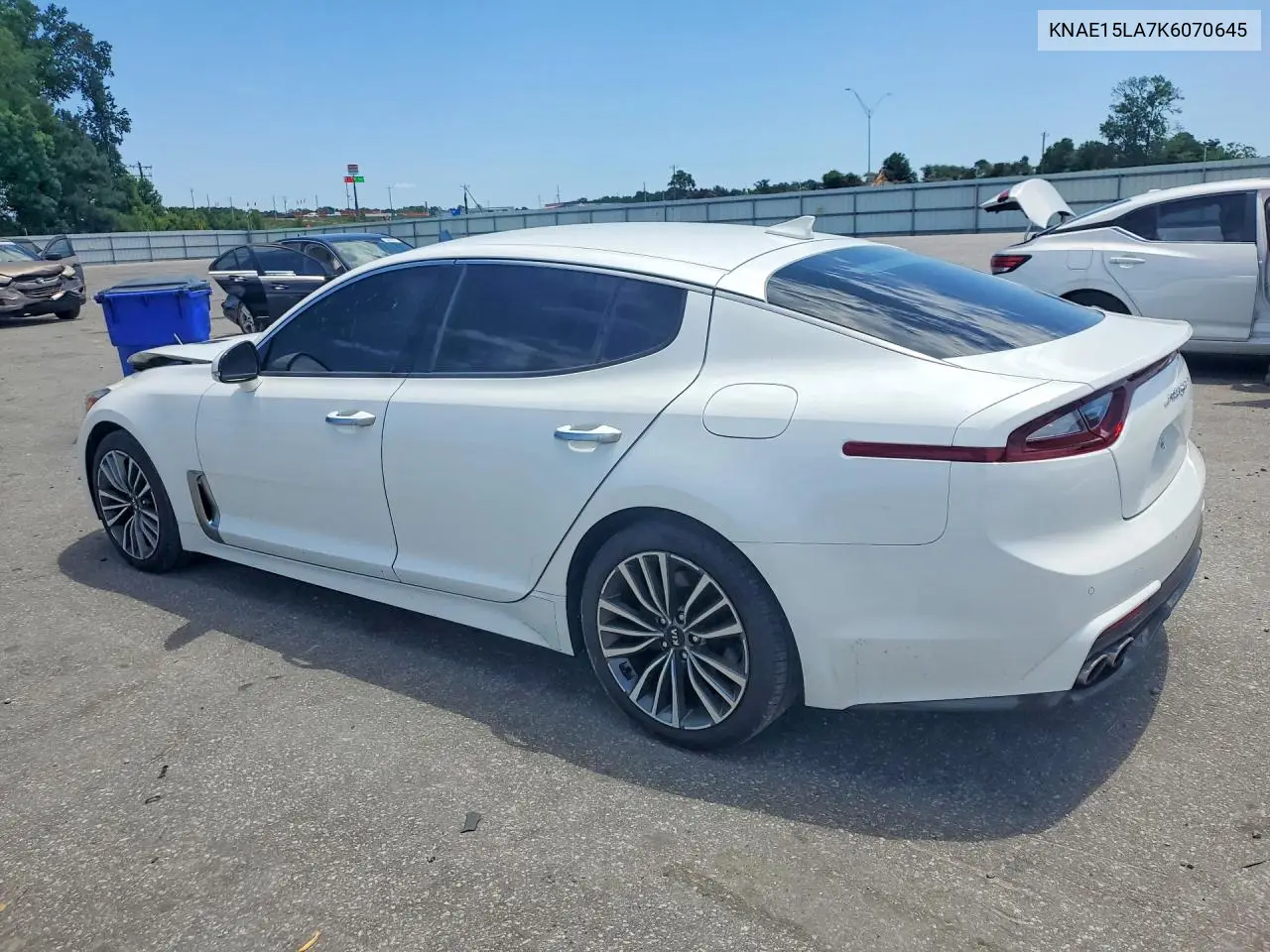 2019 Kia Stinger Base VIN: KNAE15LA7K6070645 Lot: 55902666