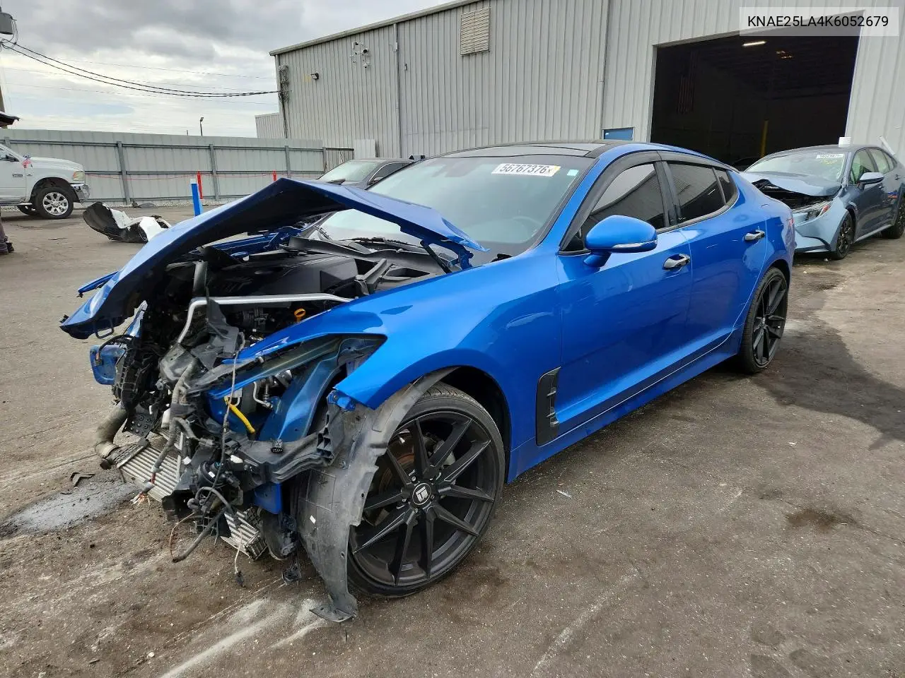 2019 Kia Stinger Premium VIN: KNAE25LA4K6052679 Lot: 56767376