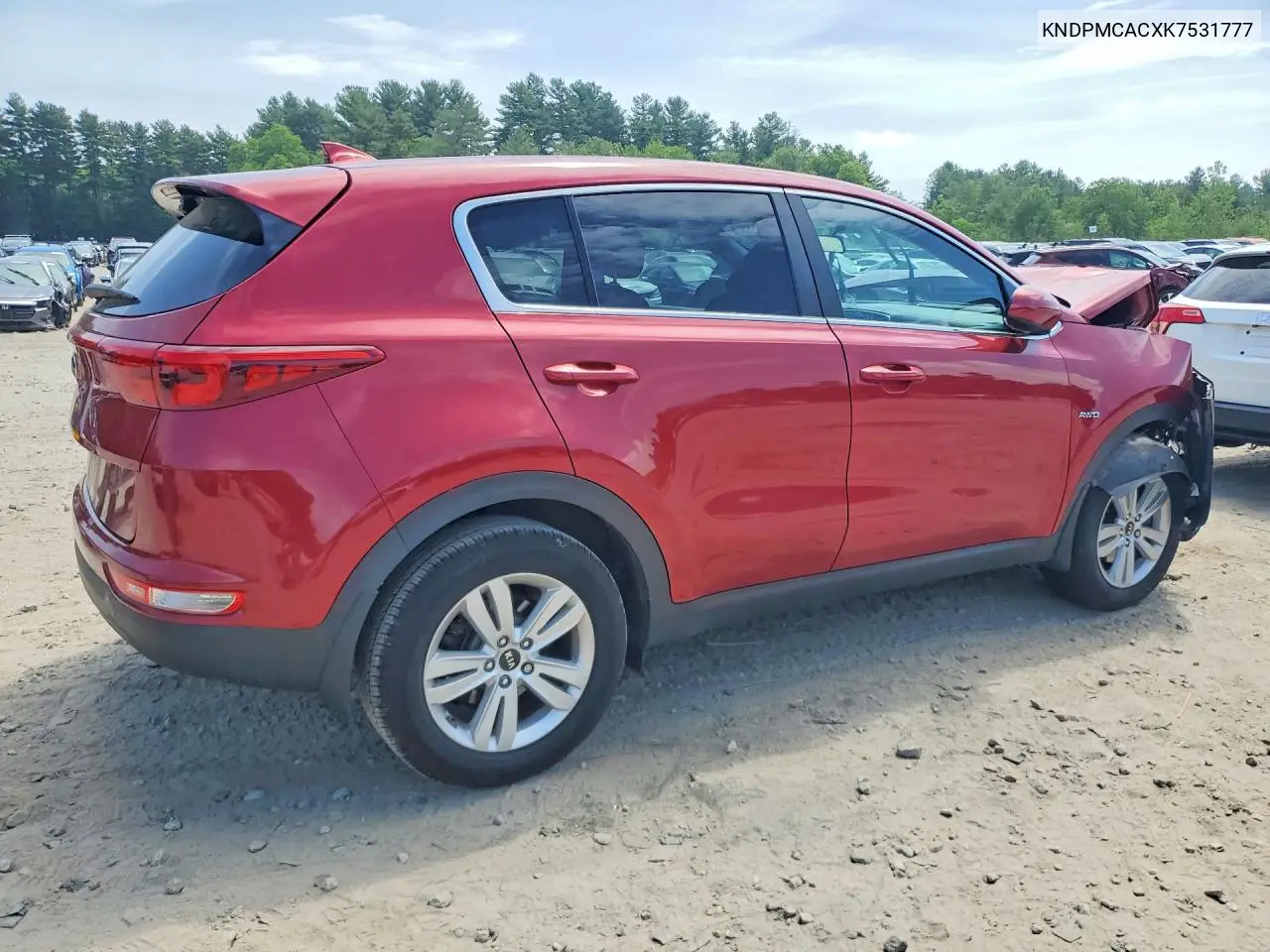 2019 Kia Sportage Lx VIN: KNDPMCACXK7531777 Lot: 57133306