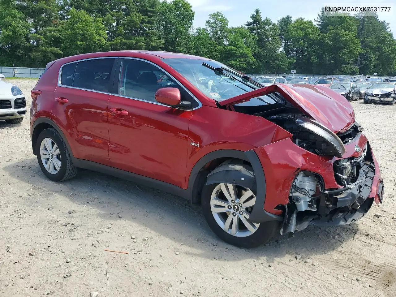 2019 Kia Sportage Lx VIN: KNDPMCACXK7531777 Lot: 57133306
