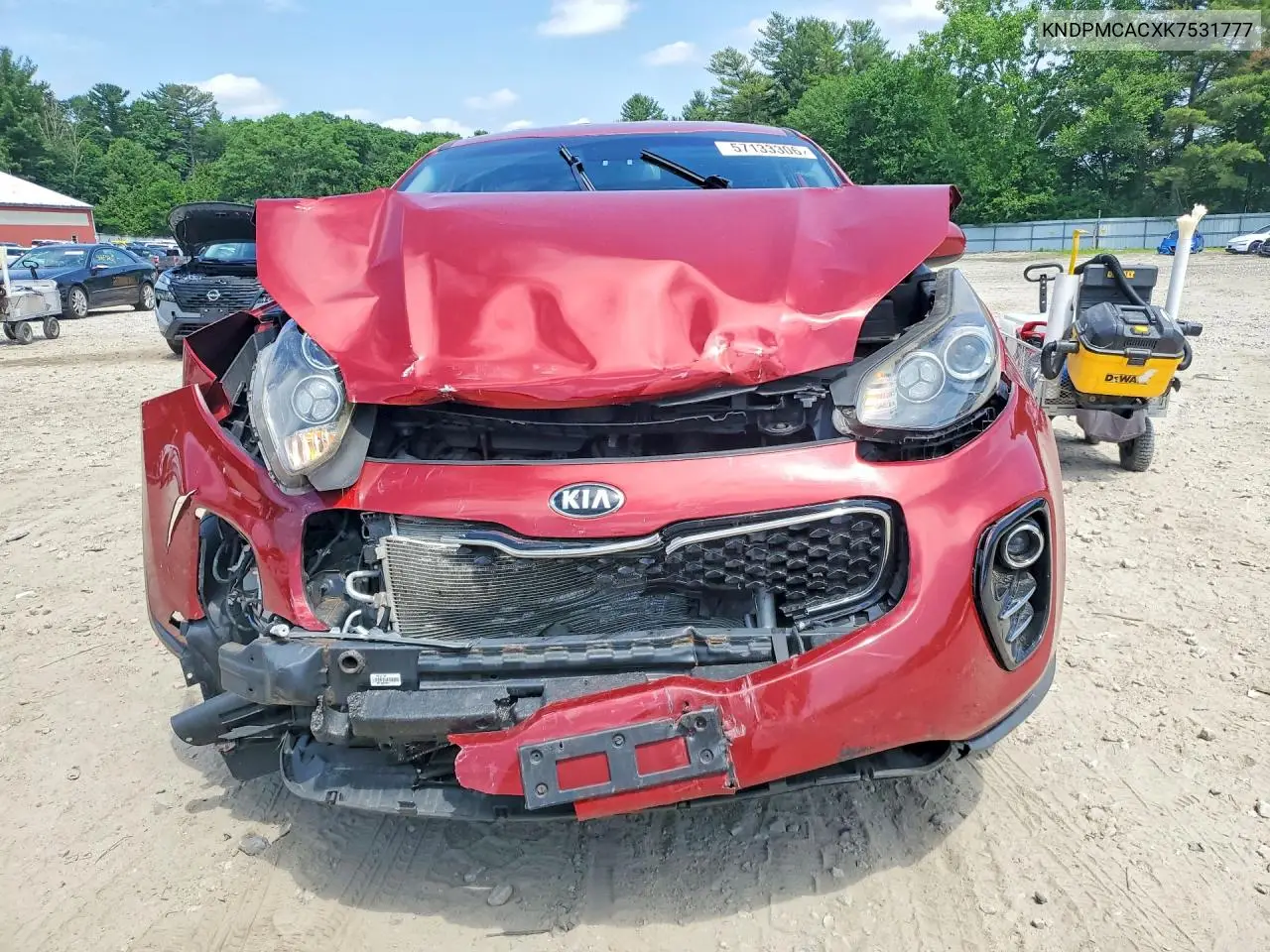 2019 Kia Sportage Lx VIN: KNDPMCACXK7531777 Lot: 57133306