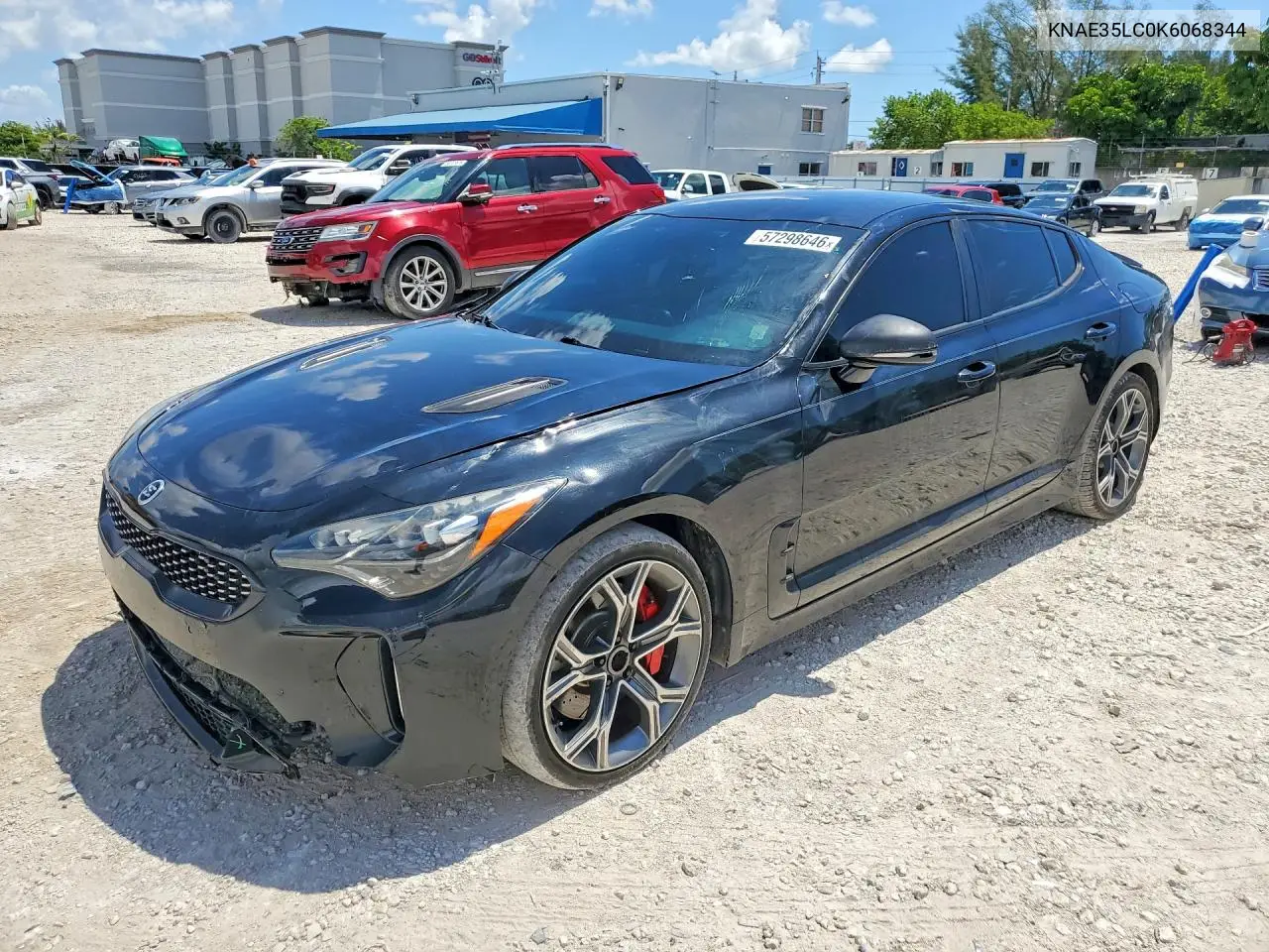 2019 Kia Stinger Gt VIN: KNAE35LC0K6068344 Lot: 57298646