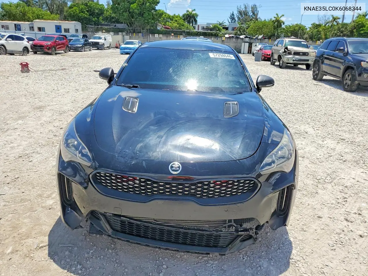 2019 Kia Stinger Gt VIN: KNAE35LC0K6068344 Lot: 57298646