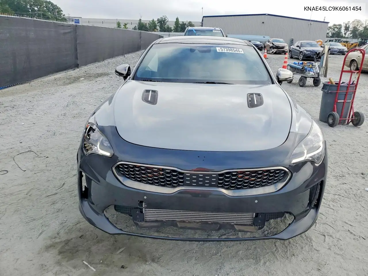 2019 Kia Stinger Gt1 VIN: KNAE45LC9K6061454 Lot: 57398546