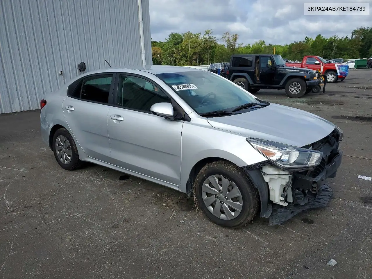 2019 Kia Rio S VIN: 3KPA24AB7KE184739 Lot: 58300966