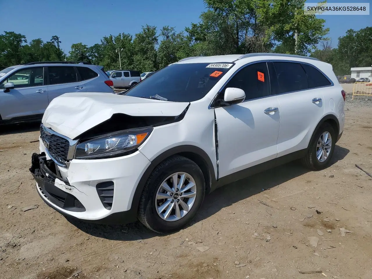 2019 Kia Sorento Lx VIN: 5XYPG4A36KG528648 Lot: 59305706