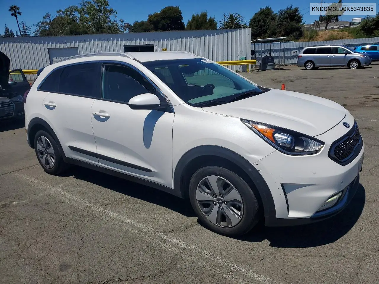2019 Kia Niro Lx VIN: KNDCM3LD0K5343835 Lot: 59792456