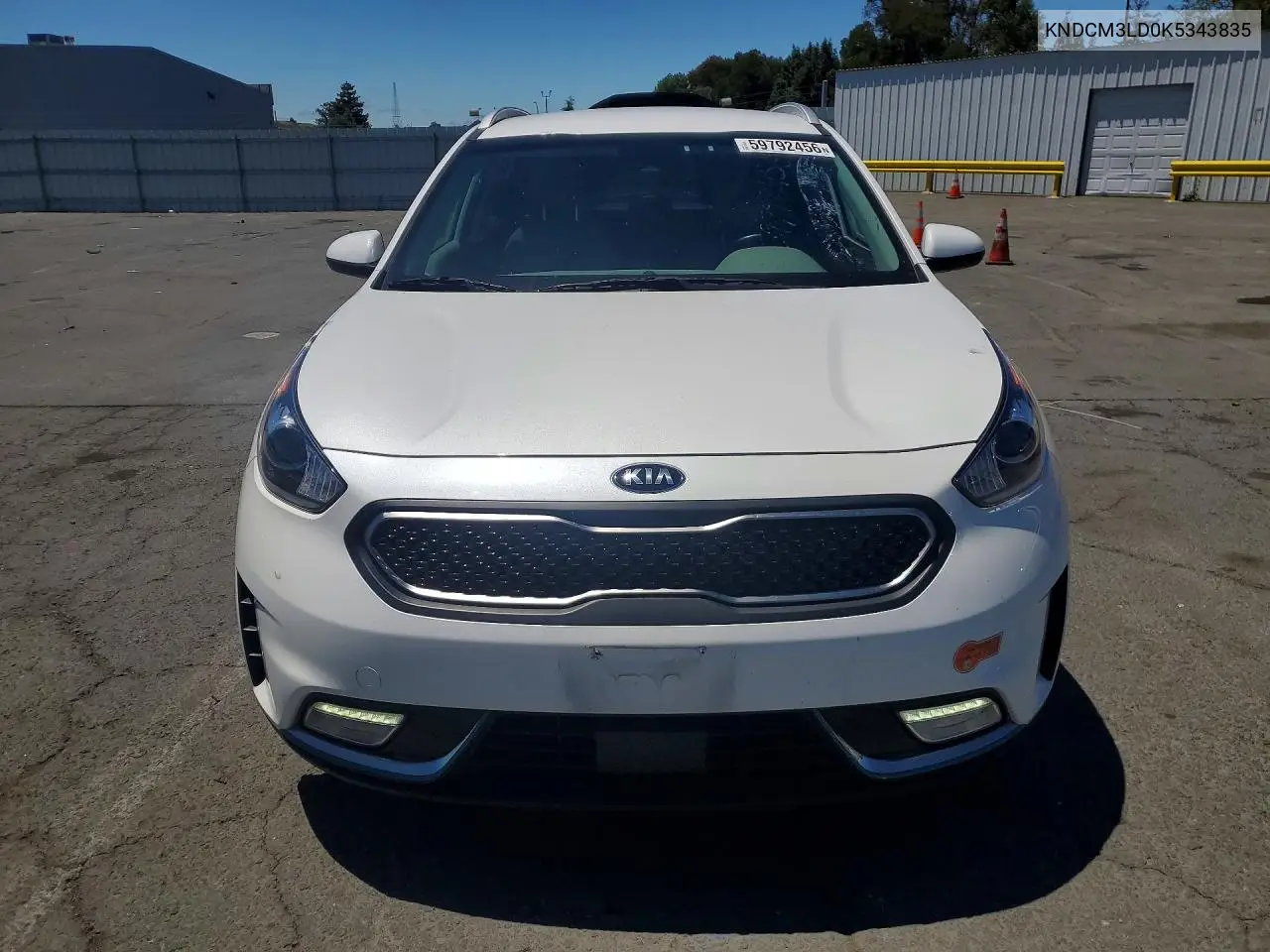 2019 Kia Niro Lx VIN: KNDCM3LD0K5343835 Lot: 59792456