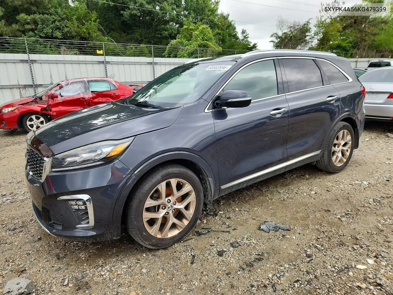 2019 Kia Carnival Lx Fwd VIN: 5XYPK4A56KG479399 Lot: 60863996