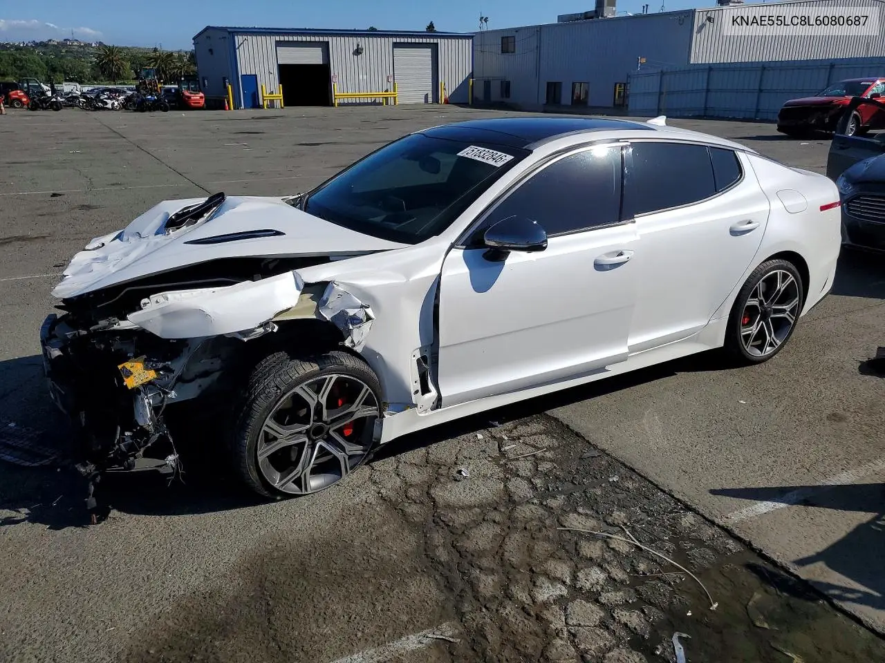 2020 Kia Stinger Gt2 VIN: KNAE55LC8L6080687 Lot: 51832846