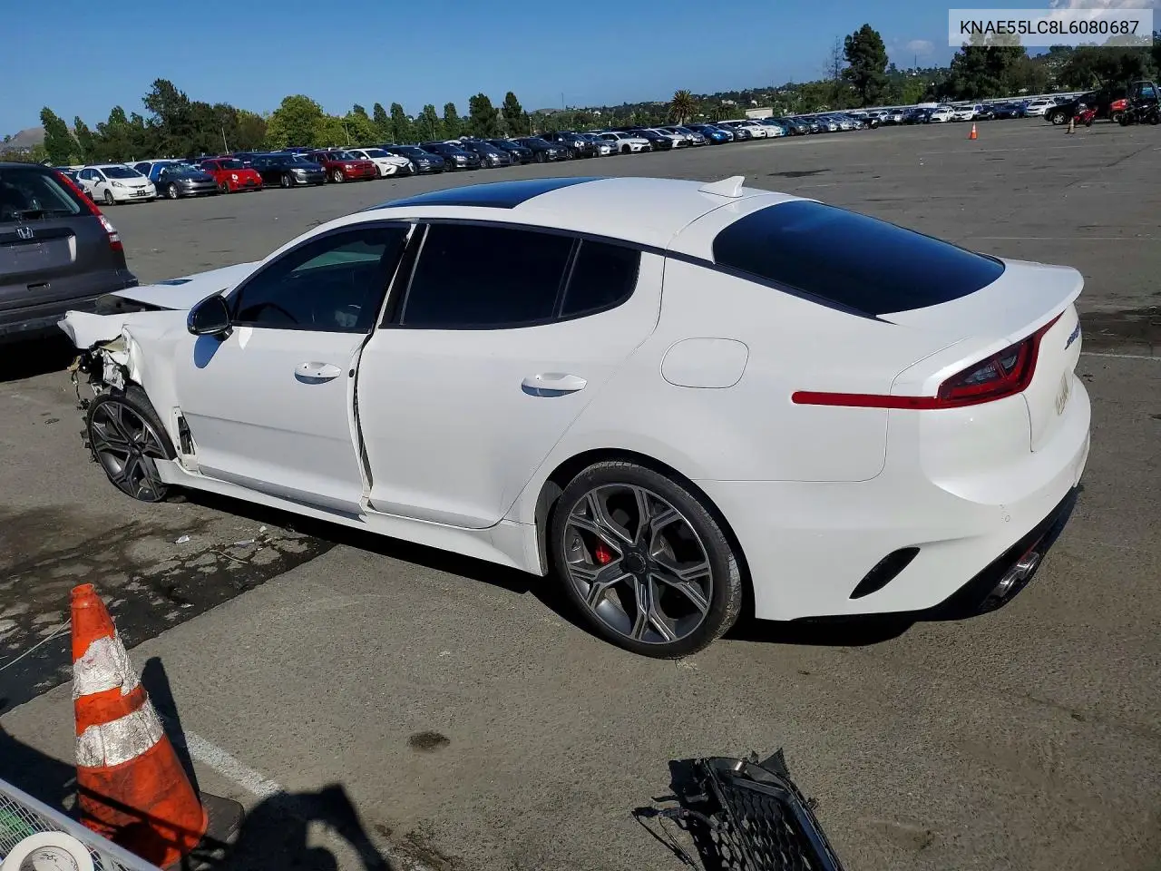 2020 Kia Stinger Gt2 VIN: KNAE55LC8L6080687 Lot: 51832846