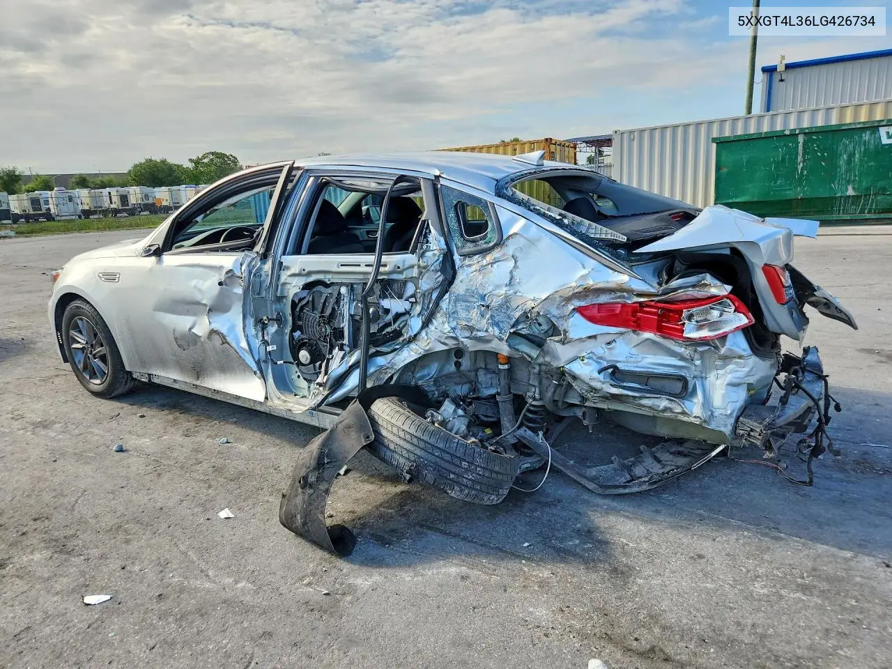 2020 Kia Optima Lx VIN: 5XXGT4L36LG426734 Lot: 57164266
