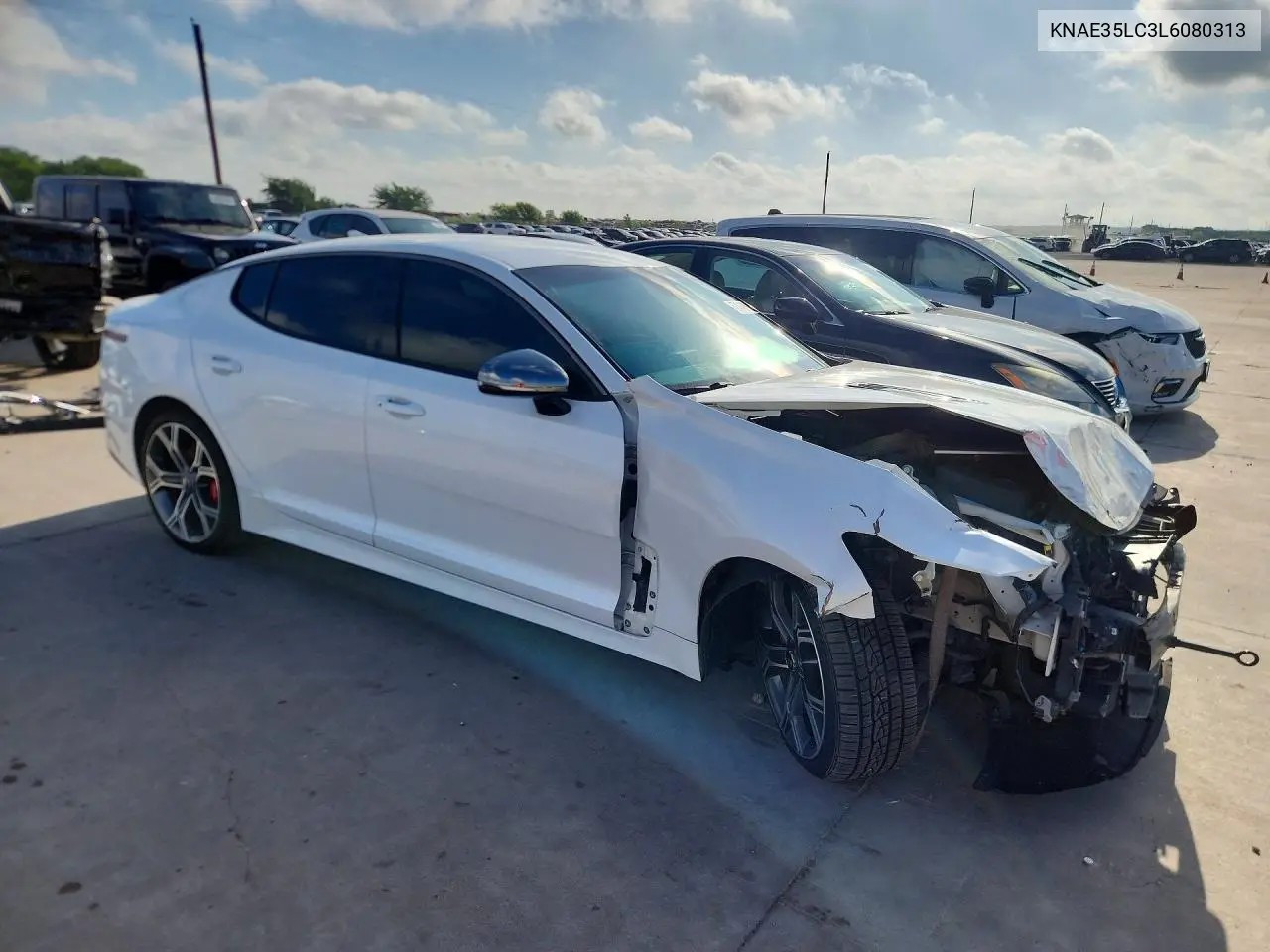 2020 Kia Stinger Gt VIN: KNAE35LC3L6080313 Lot: 57494016