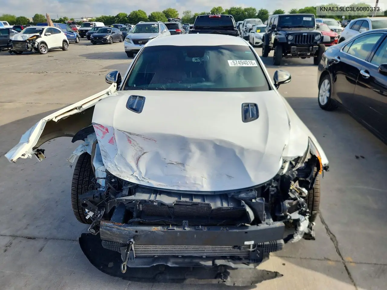 2020 Kia Stinger Gt VIN: KNAE35LC3L6080313 Lot: 57494016