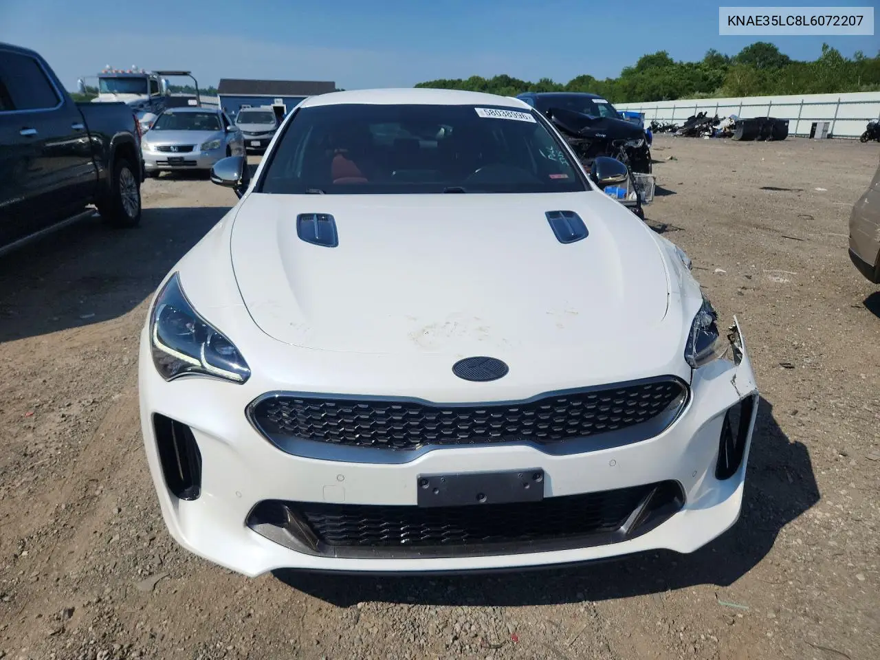 2020 Kia Stinger Gt VIN: KNAE35LC8L6072207 Lot: 58038996
