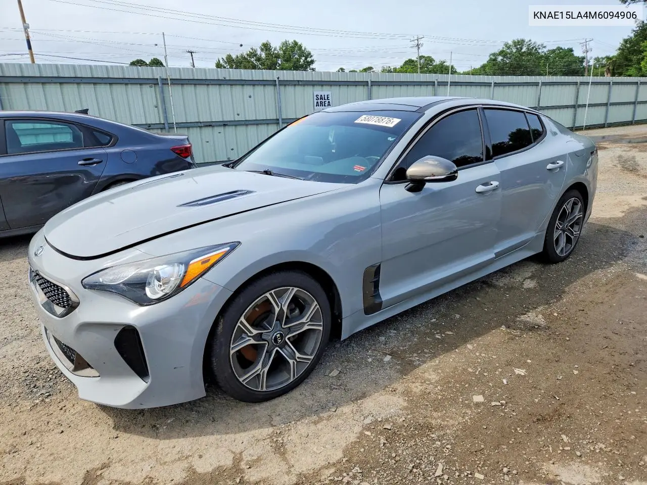 2021 Kia Stinger Gt-Line VIN: KNAE15LA4M6094906 Lot: 58078876