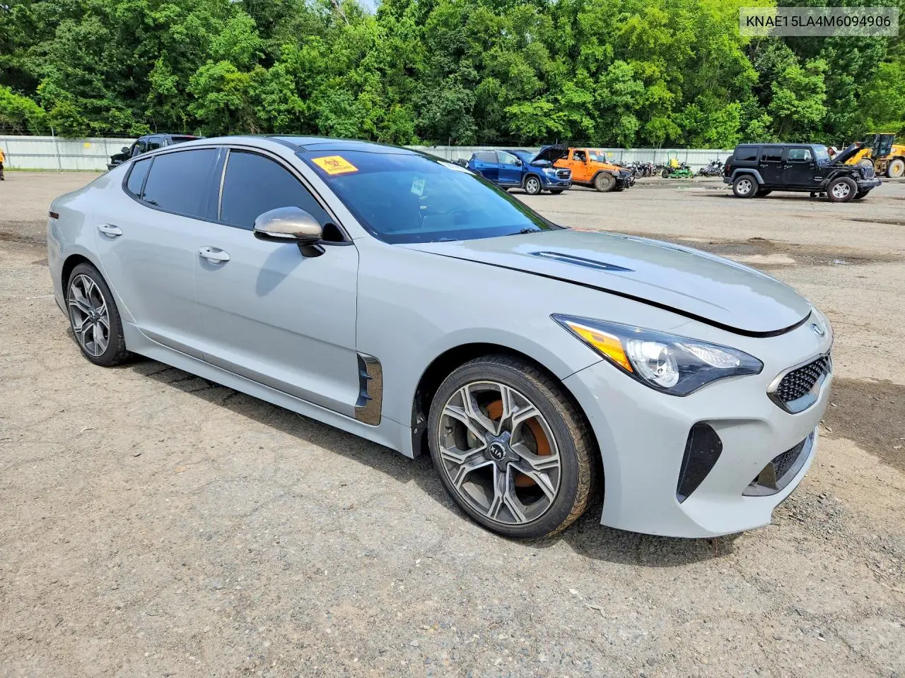 2021 Kia Stinger Gt-Line VIN: KNAE15LA4M6094906 Lot: 58078876
