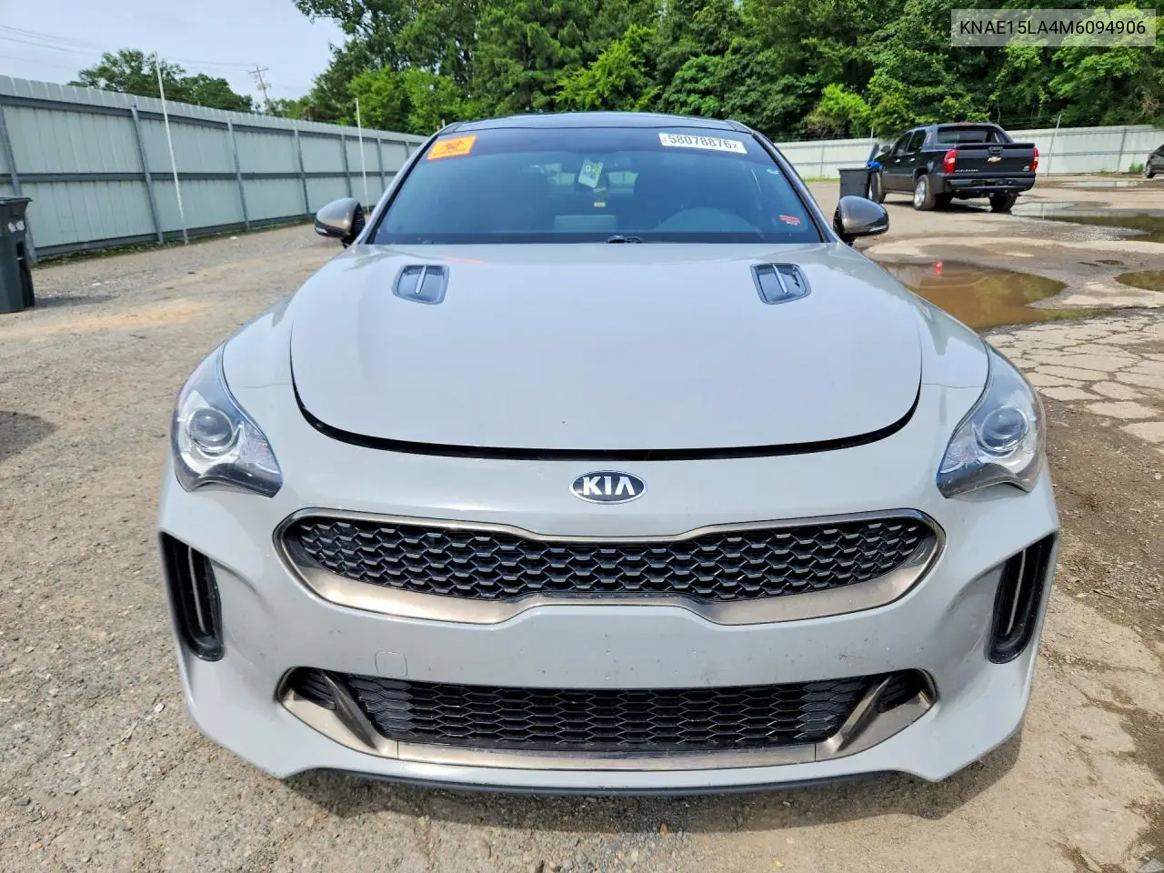 2021 Kia Stinger Gt-Line VIN: KNAE15LA4M6094906 Lot: 58078876