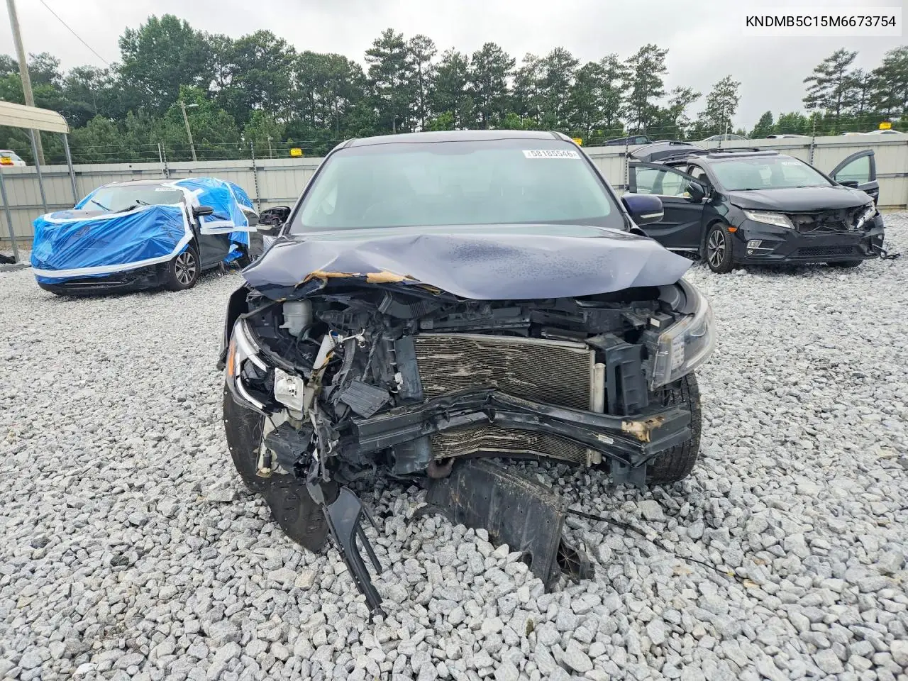 2021 Kia Sedona Lx VIN: KNDMB5C15M6673754 Lot: 58185546