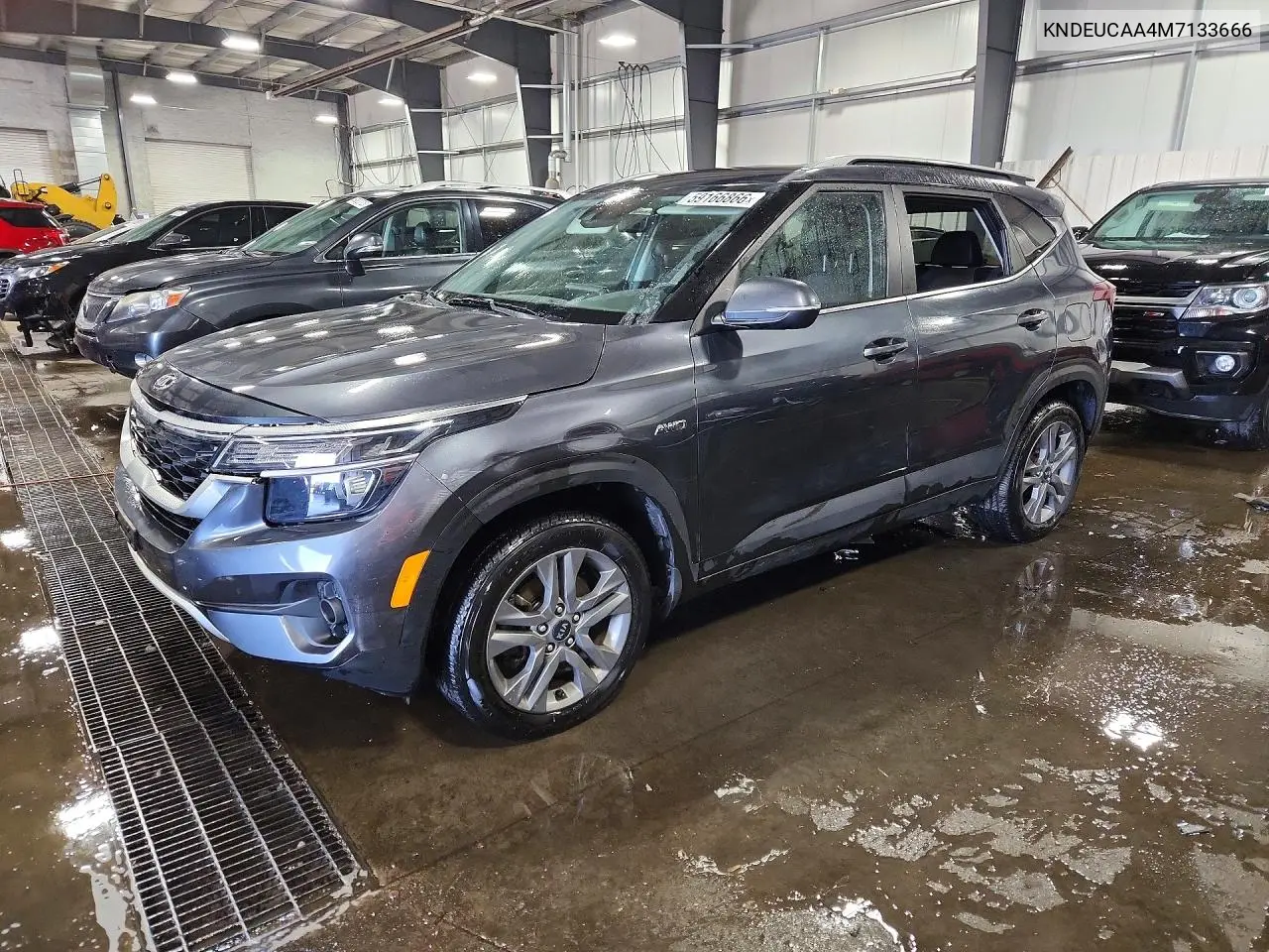 2021 Kia Seltos S VIN: KNDEUCAA4M7133666 Lot: 59166866
