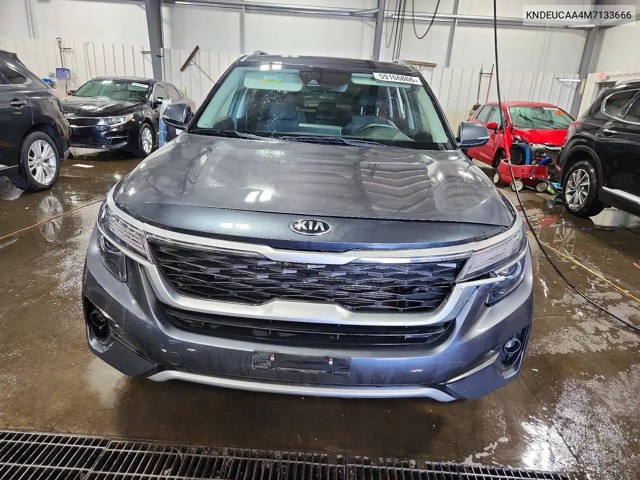 2021 Kia Seltos S VIN: KNDEUCAA4M7133666 Lot: 59166866