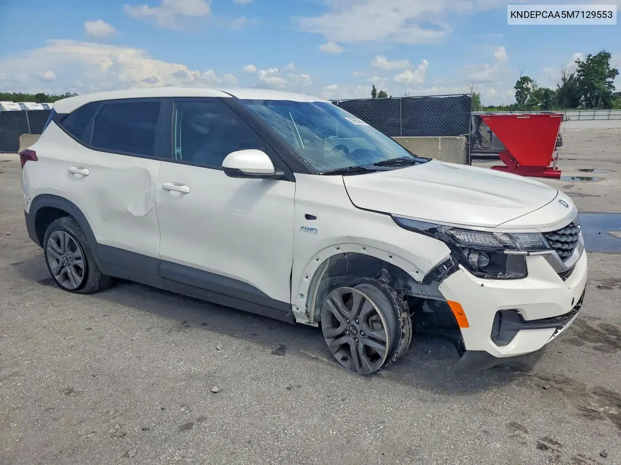 2021 Kia Seltos Lx VIN: KNDEPCAA5M7129553 Lot: 59650906