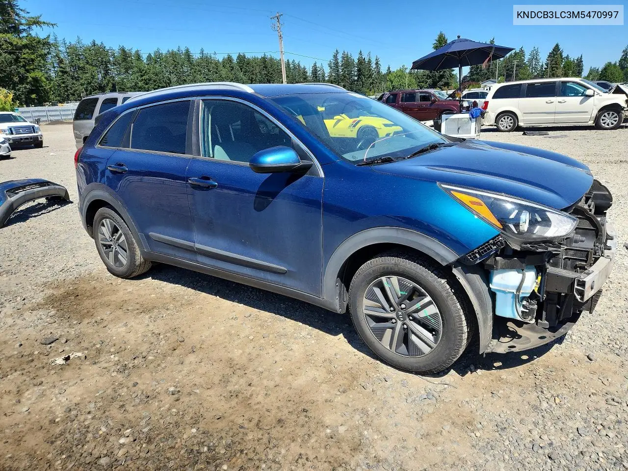 2021 Kia Niro Lxs VIN: KNDCB3LC3M5470997 Lot: 59889906