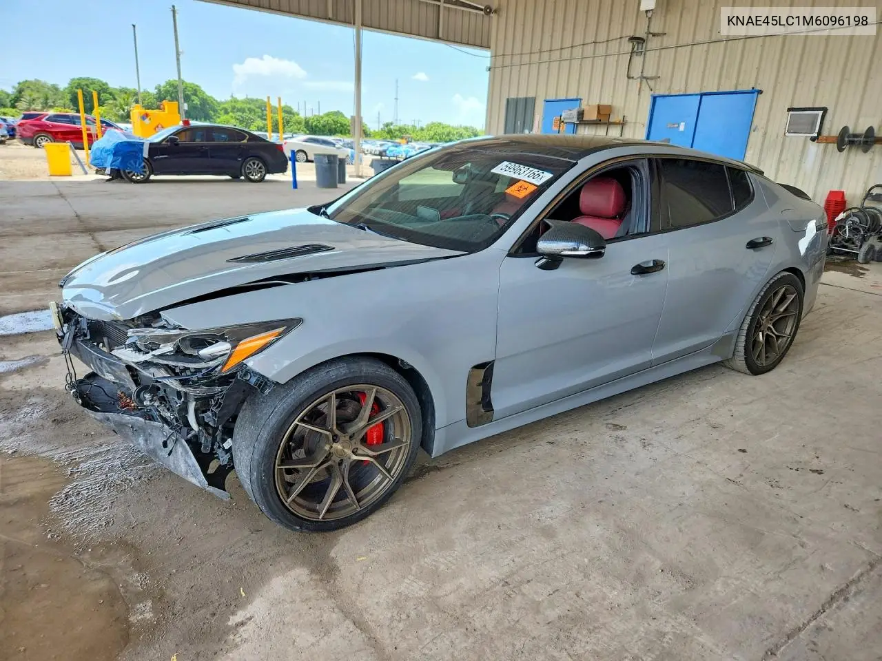2021 Kia Stinger Gt1 VIN: KNAE45LC1M6096198 Lot: 59963166