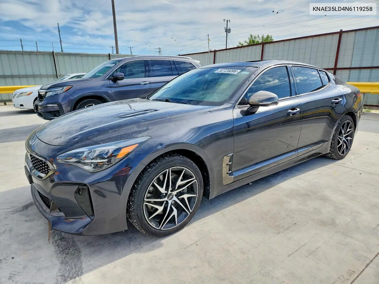 2022 Kia Stinger Gt Line VIN: KNAE35LD4N6119258 Lot: 52725096