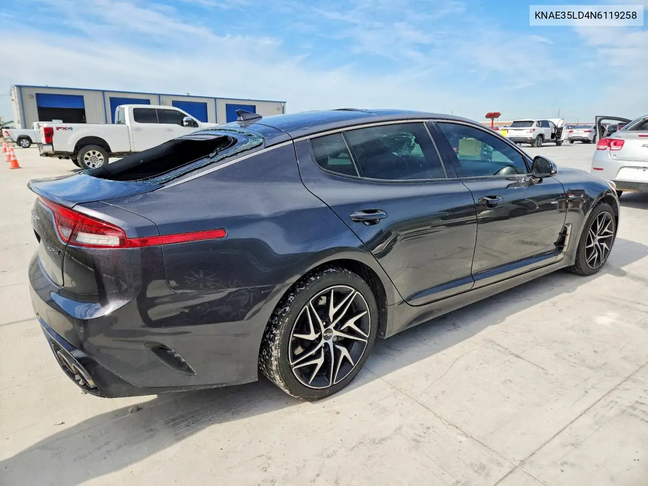 2022 Kia Stinger Gt Line VIN: KNAE35LD4N6119258 Lot: 52725096