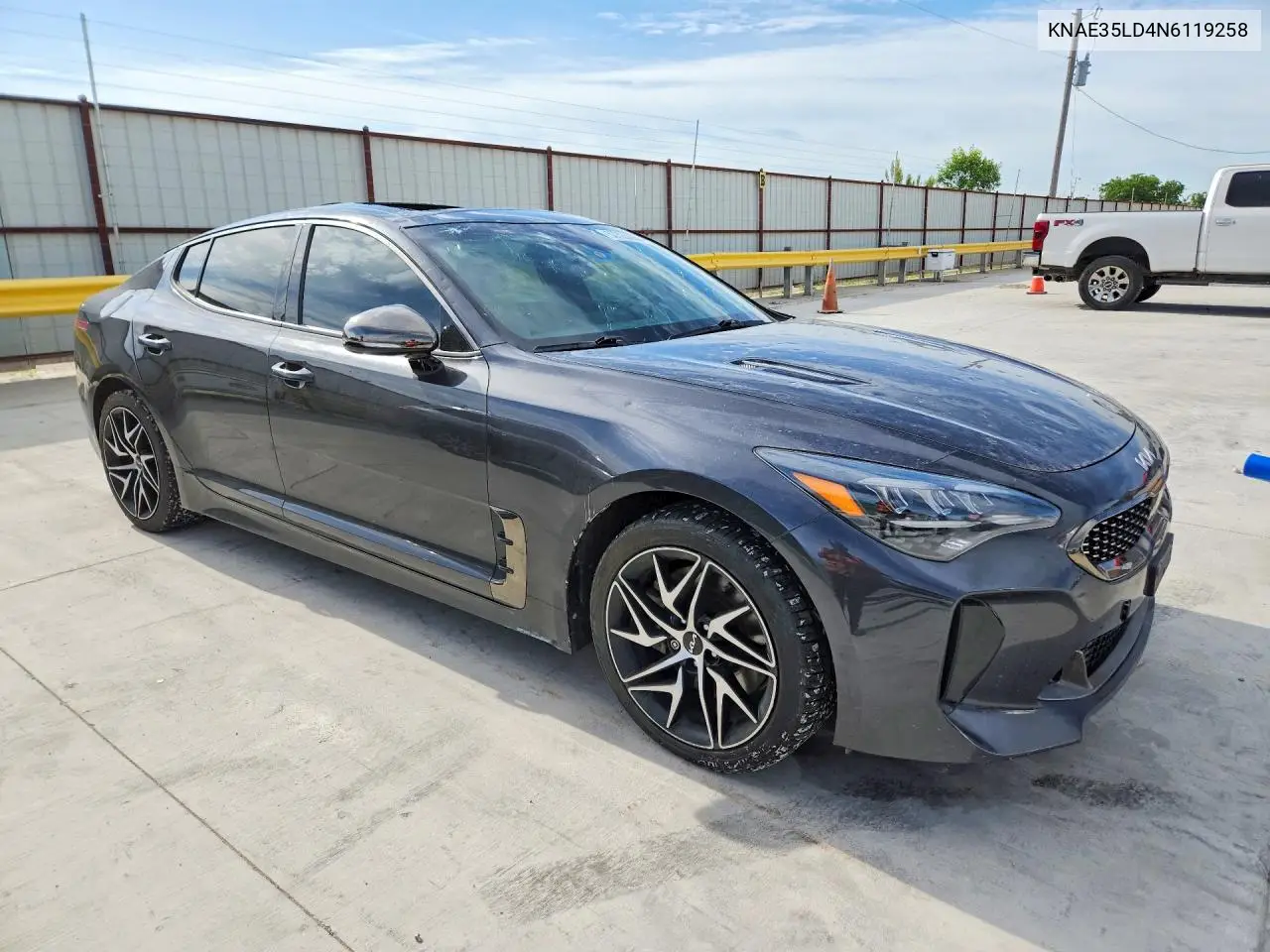 2022 Kia Stinger Gt Line VIN: KNAE35LD4N6119258 Lot: 52725096