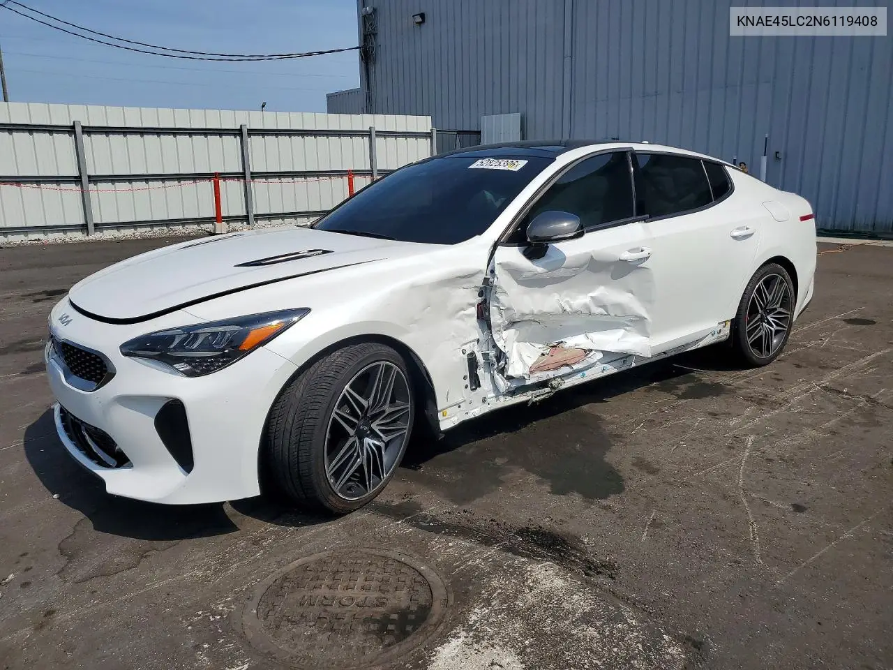 2022 Kia Stinger Gt1 VIN: KNAE45LC2N6119408 Lot: 52825396