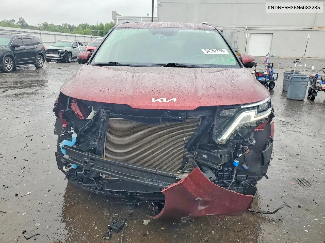 2022 Kia Carnival Sx Prestige VIN: KNDNE5H35N6083285 Lot: 54252666