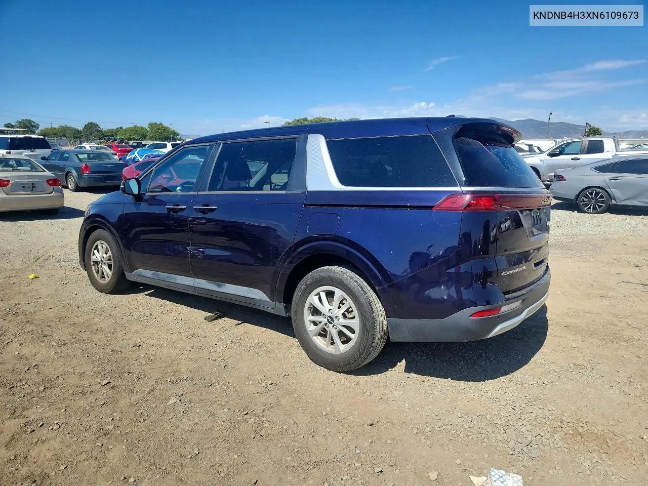 2022 Kia Carnival Lx VIN: KNDNB4H3XN6109673 Lot: 55452076