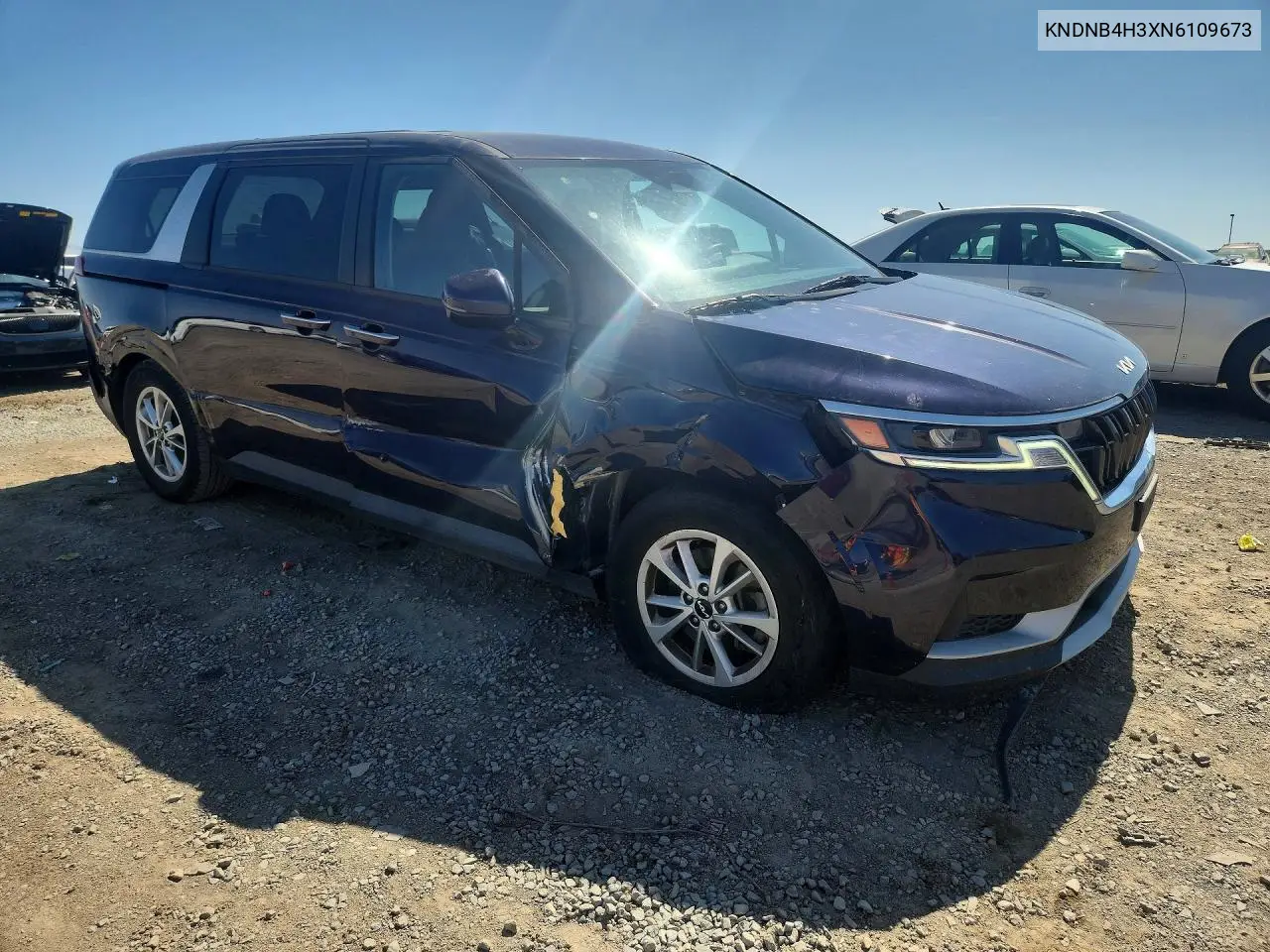 2022 Kia Carnival Lx VIN: KNDNB4H3XN6109673 Lot: 55452076