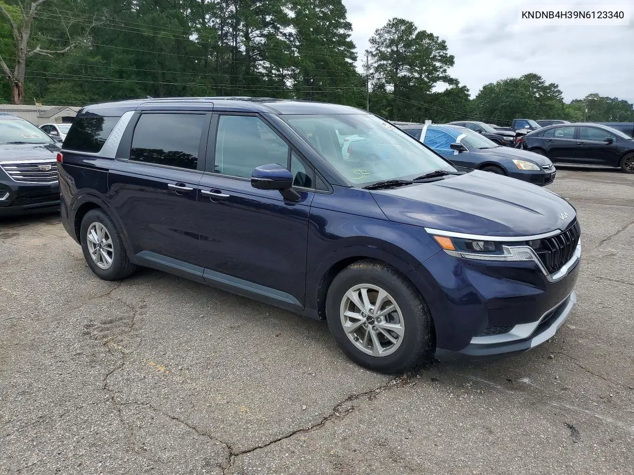 2022 Kia Carnival Lx VIN: KNDNB4H39N6123340 Lot: 55713686