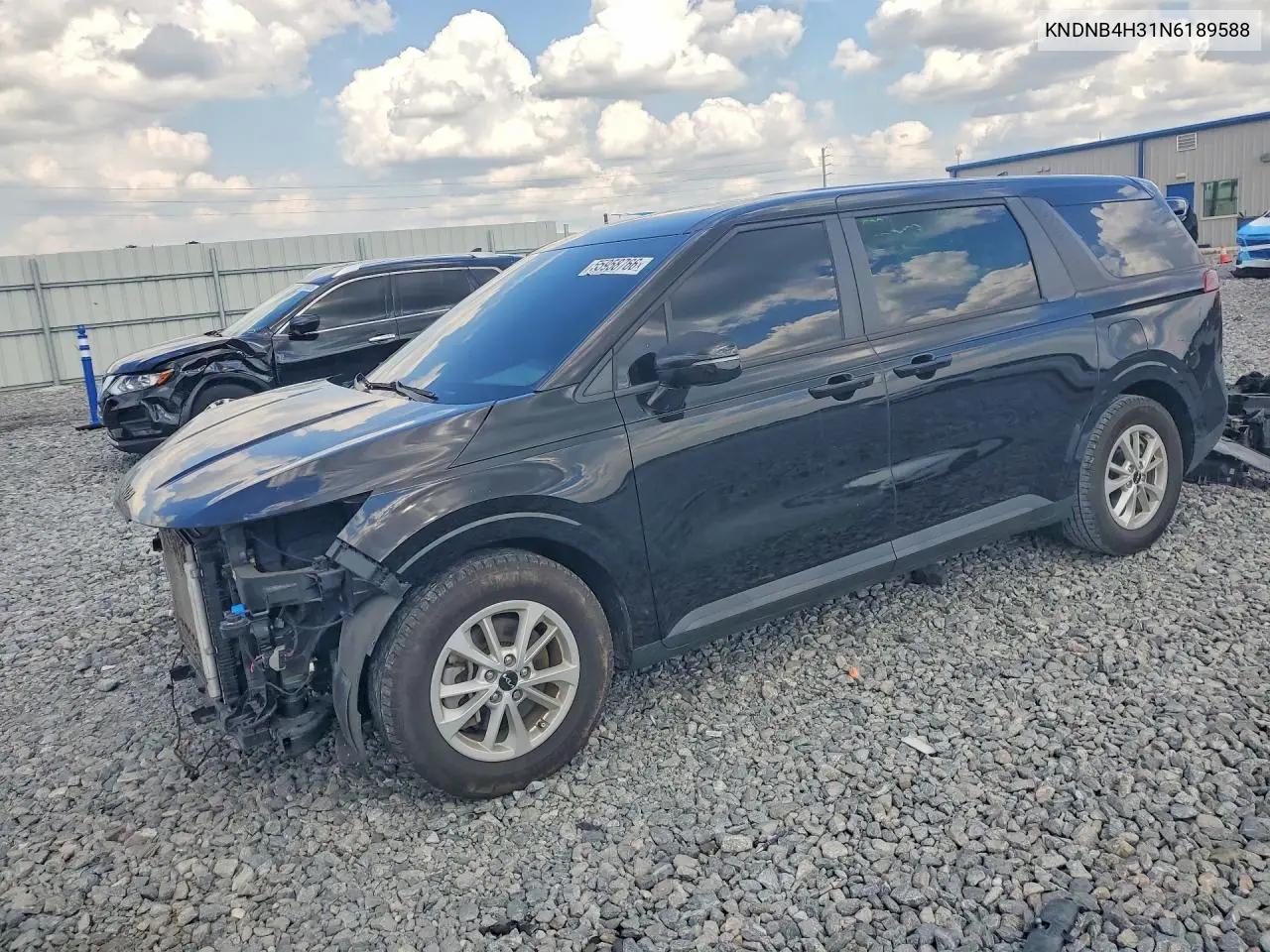 2022 Kia Carnival Lx VIN: KNDNB4H31N6189588 Lot: 55958766