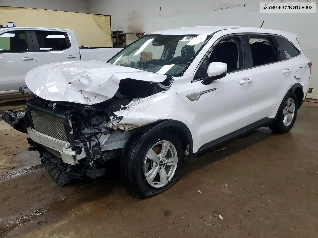 2022 Kia Sorento Lx VIN: 5XYRG4LC2NG158003 Lot: 56268286
