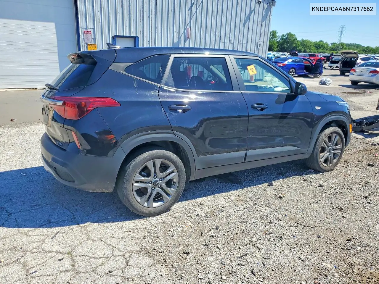 2022 Kia Seltos Lx VIN: KNDEPCAA6N7317662 Lot: 56774386