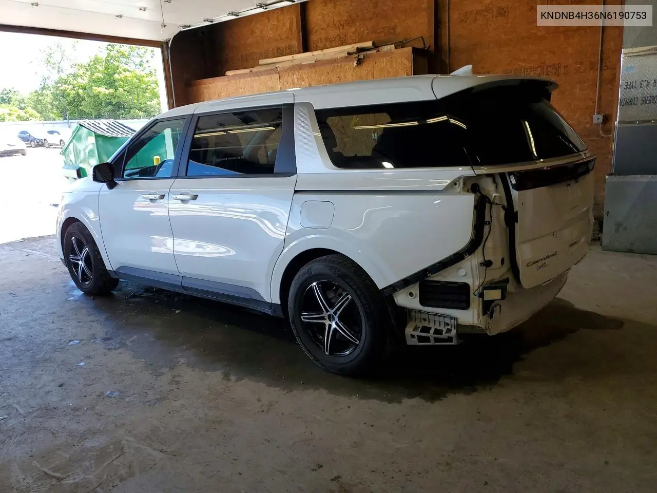 2022 Kia Carnival VIN: KNDNB4H36N6190753 Lot: 57122526