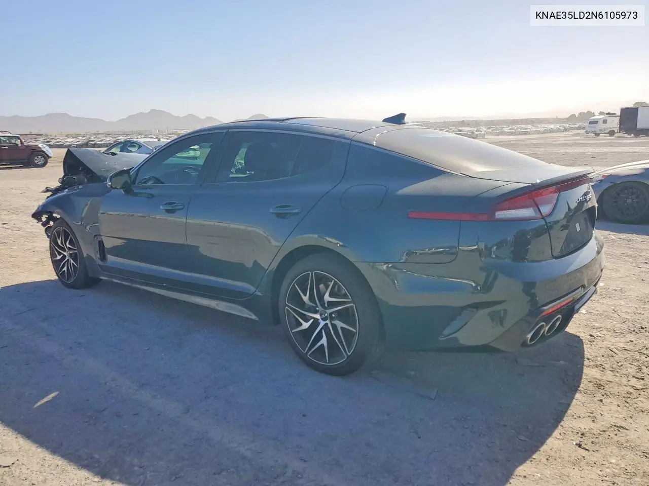 2022 Kia Stinger Gt Line VIN: KNAE35LD2N6105973 Lot: 57182786