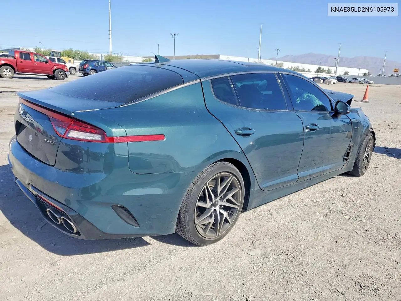 2022 Kia Stinger Gt Line VIN: KNAE35LD2N6105973 Lot: 57182786
