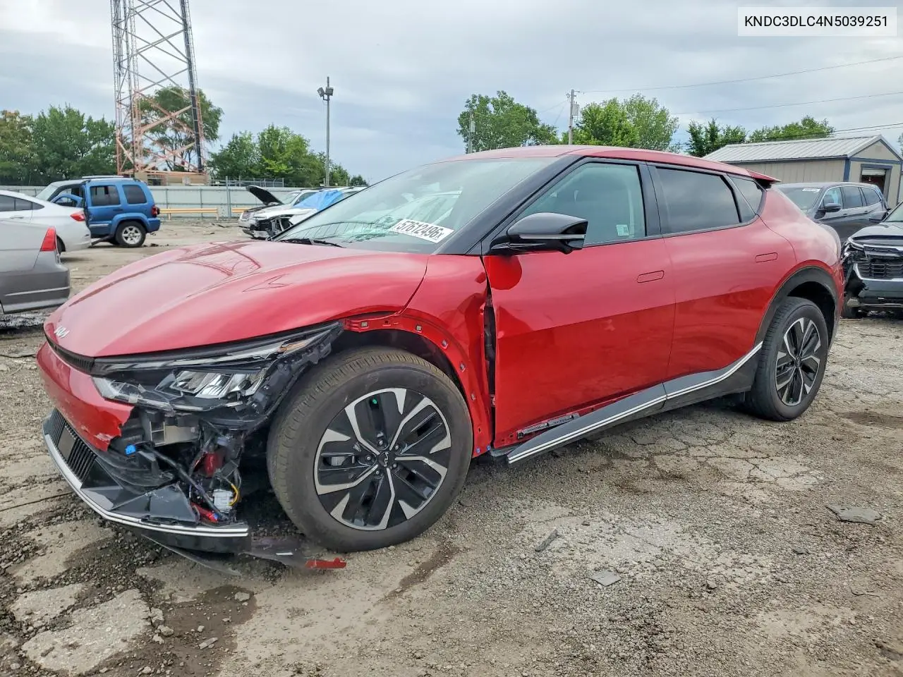 2022 Kia Ev6 Wind VIN: KNDC3DLC4N5039251 Lot: 57612496